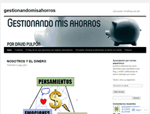 Tablet Screenshot of gestionandomisahorros.com